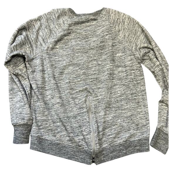 Hard Rock Cafe Women’s Sweatshirt Las Vegas Gray Size Large Back Zip Crop - Picture 4 of 7